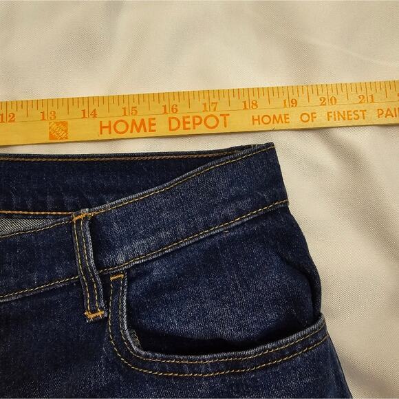 Old Navy Mid Rise Wow Boyfriend Denim Blue Jeans Cuffed Causal Plus Size 14 - Picture 7 of 12